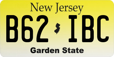NJ license plate B62IBC