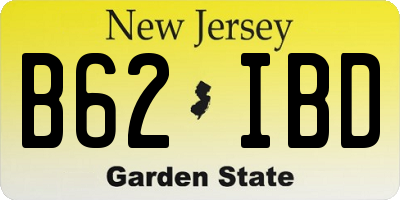 NJ license plate B62IBD