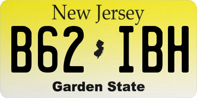 NJ license plate B62IBH