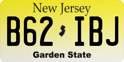 NJ license plate B62IBJ