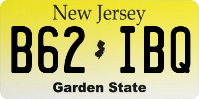 NJ license plate B62IBQ