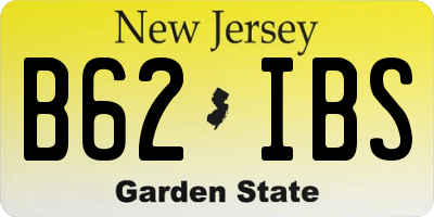 NJ license plate B62IBS