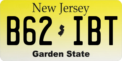 NJ license plate B62IBT
