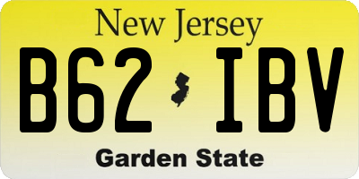 NJ license plate B62IBV