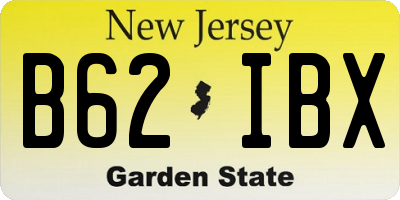 NJ license plate B62IBX