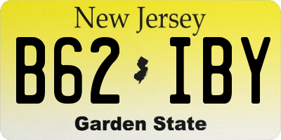NJ license plate B62IBY