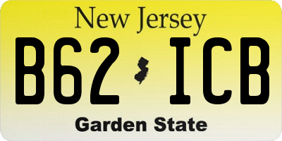 NJ license plate B62ICB