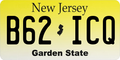 NJ license plate B62ICQ