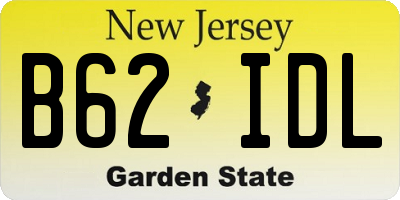 NJ license plate B62IDL