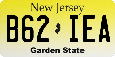 NJ license plate B62IEA