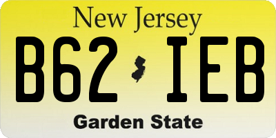 NJ license plate B62IEB