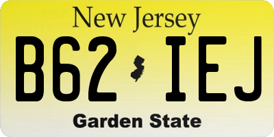 NJ license plate B62IEJ
