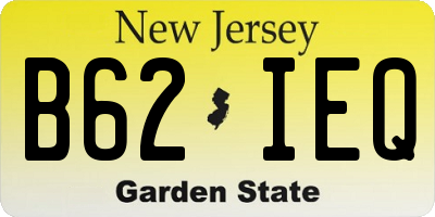NJ license plate B62IEQ