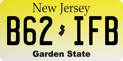 NJ license plate B62IFB