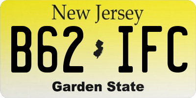 NJ license plate B62IFC