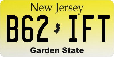 NJ license plate B62IFT