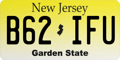 NJ license plate B62IFU