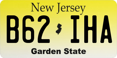 NJ license plate B62IHA