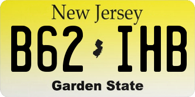 NJ license plate B62IHB