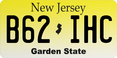 NJ license plate B62IHC