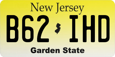 NJ license plate B62IHD
