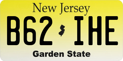 NJ license plate B62IHE
