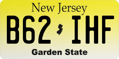 NJ license plate B62IHF