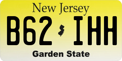 NJ license plate B62IHH