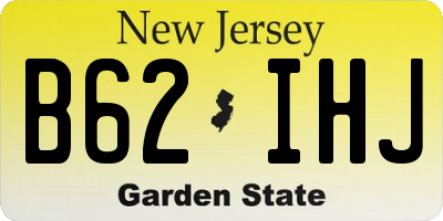 NJ license plate B62IHJ