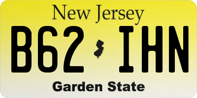 NJ license plate B62IHN