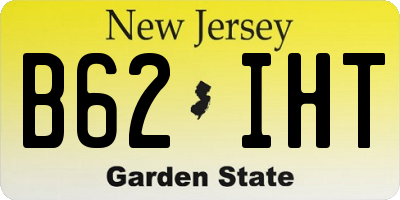 NJ license plate B62IHT