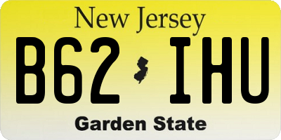 NJ license plate B62IHU