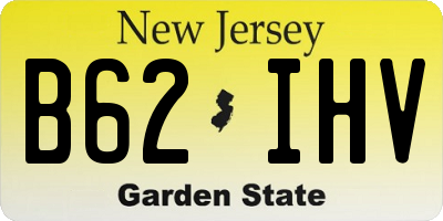 NJ license plate B62IHV