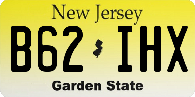 NJ license plate B62IHX