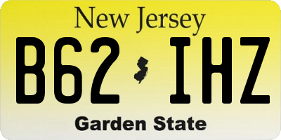 NJ license plate B62IHZ