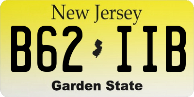 NJ license plate B62IIB
