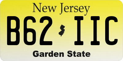 NJ license plate B62IIC