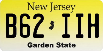 NJ license plate B62IIH