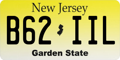 NJ license plate B62IIL
