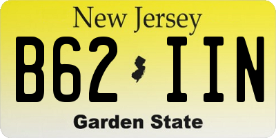NJ license plate B62IIN