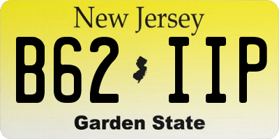 NJ license plate B62IIP