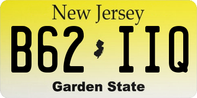 NJ license plate B62IIQ