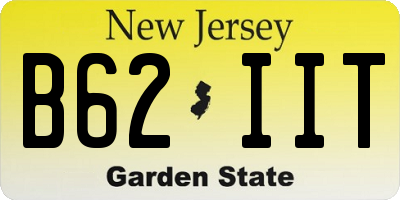 NJ license plate B62IIT