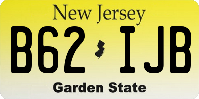 NJ license plate B62IJB