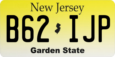 NJ license plate B62IJP