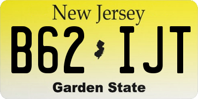 NJ license plate B62IJT