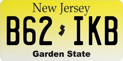 NJ license plate B62IKB
