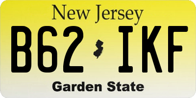 NJ license plate B62IKF