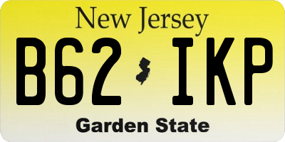 NJ license plate B62IKP