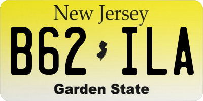 NJ license plate B62ILA